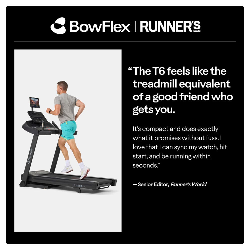 BowFlex T6 Folding Treadmill in Black, , large