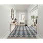 Nourison Positano Geometric Navy Blue 9" x 12" Indoor/Outdoor Area Rug, , large