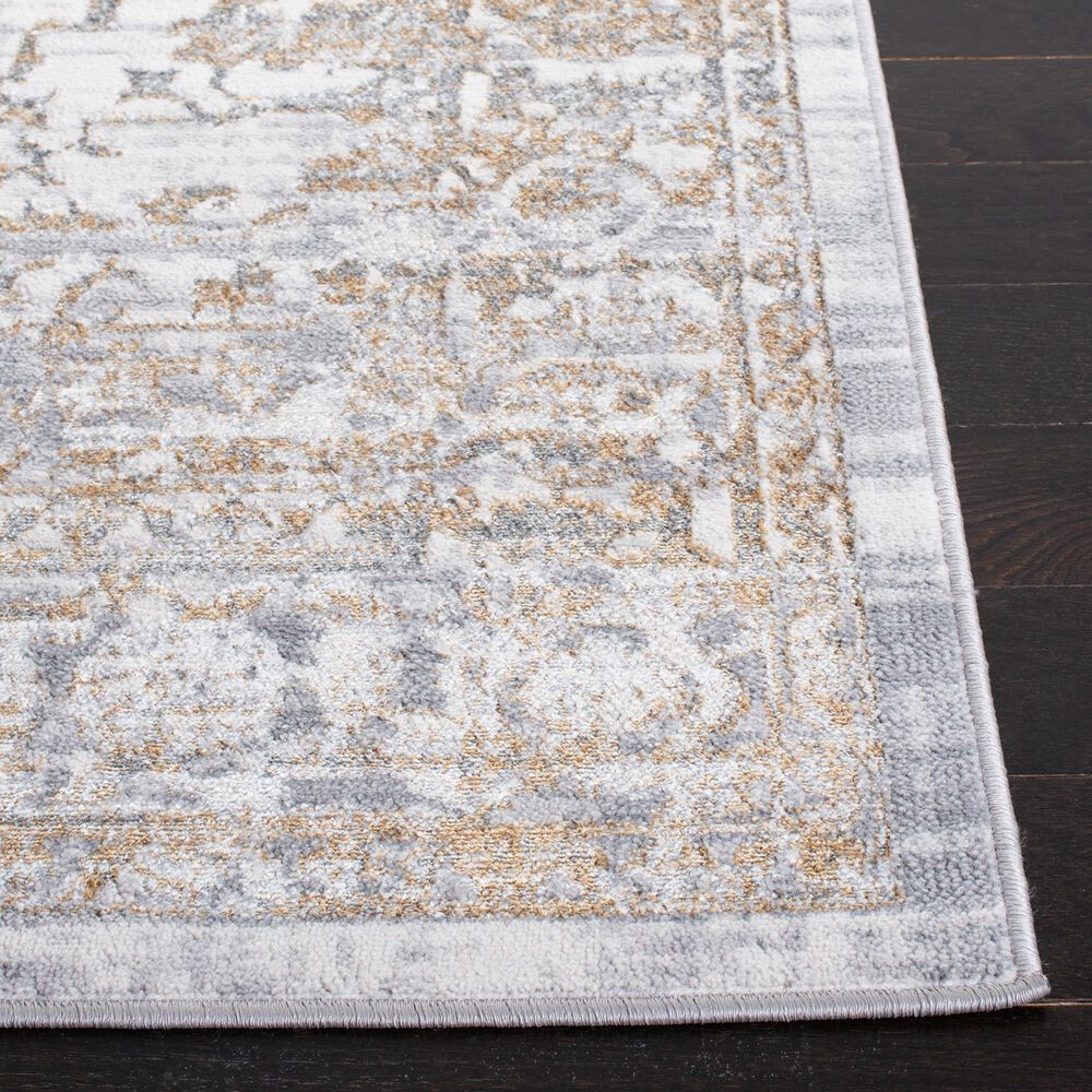 Safavieh Orchard  ORC677 6&#39;7&quot; Square Grey and Gold Area Rug, , large