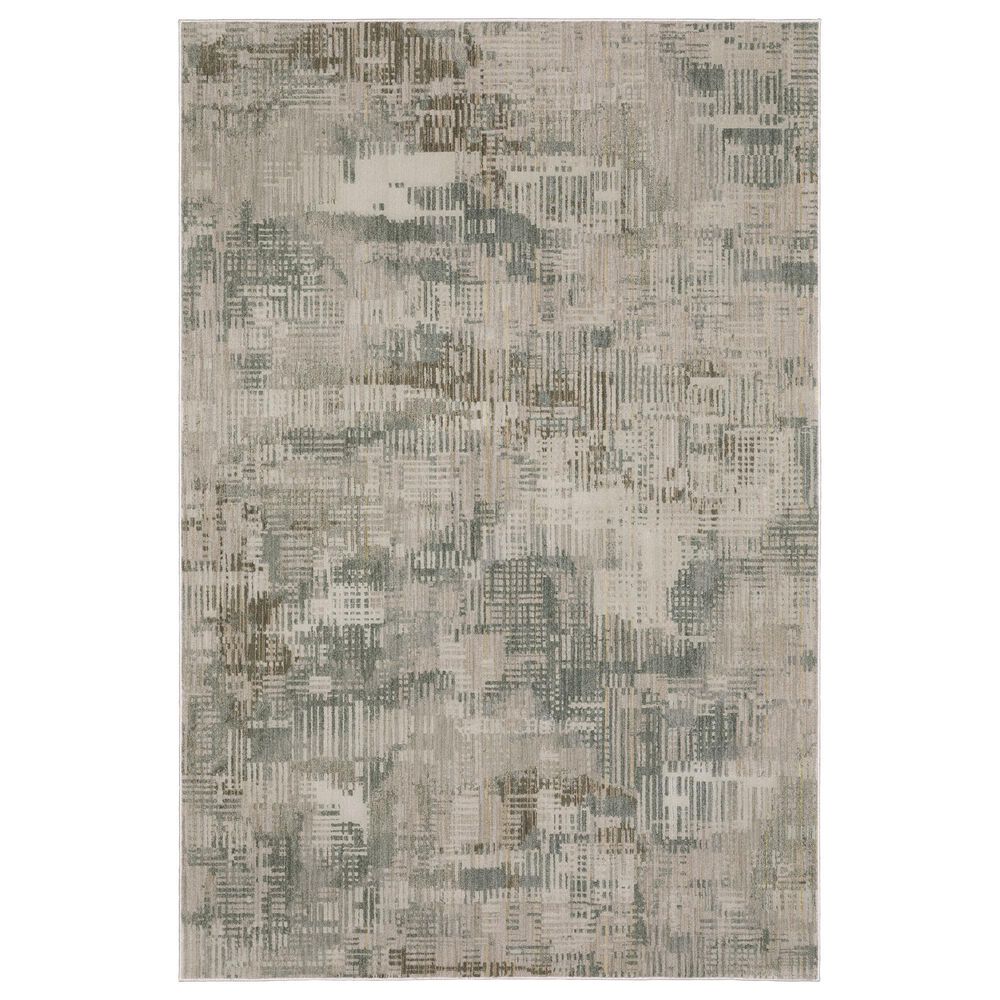 Oriental Weavers Mallory MAL03 Beige and Blue 3"3" x 5" Area Rug, , large