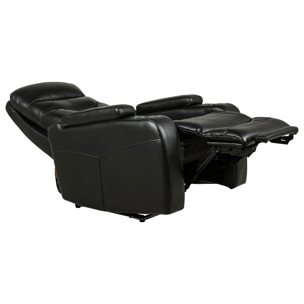 Oxford Furniture Power Home Theater Recliner with Power Headrest in Bolero Black, , large