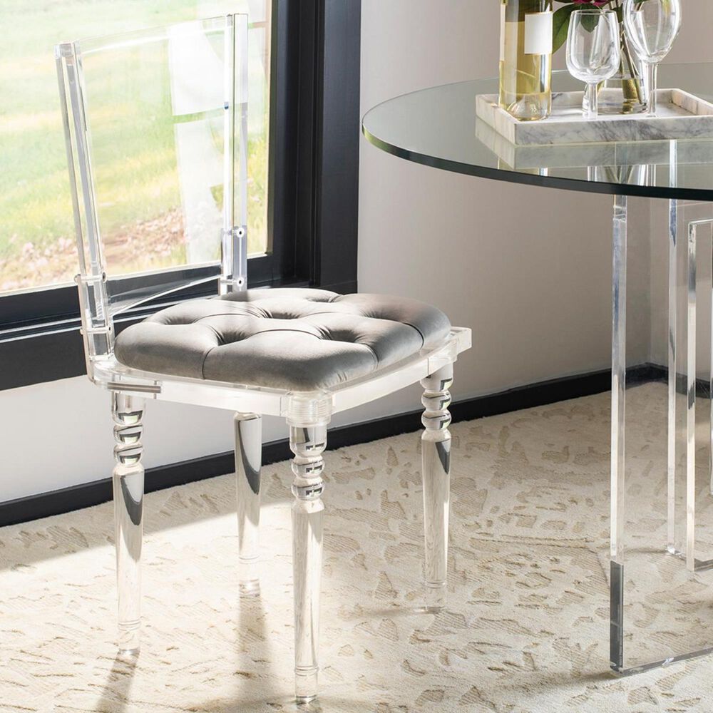 Safavieh Ella Dining Chair in Clear and Black, , large
