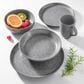 Oxford Contempo Stoneware 20-Piece Dinnerware Set in Granite, , large