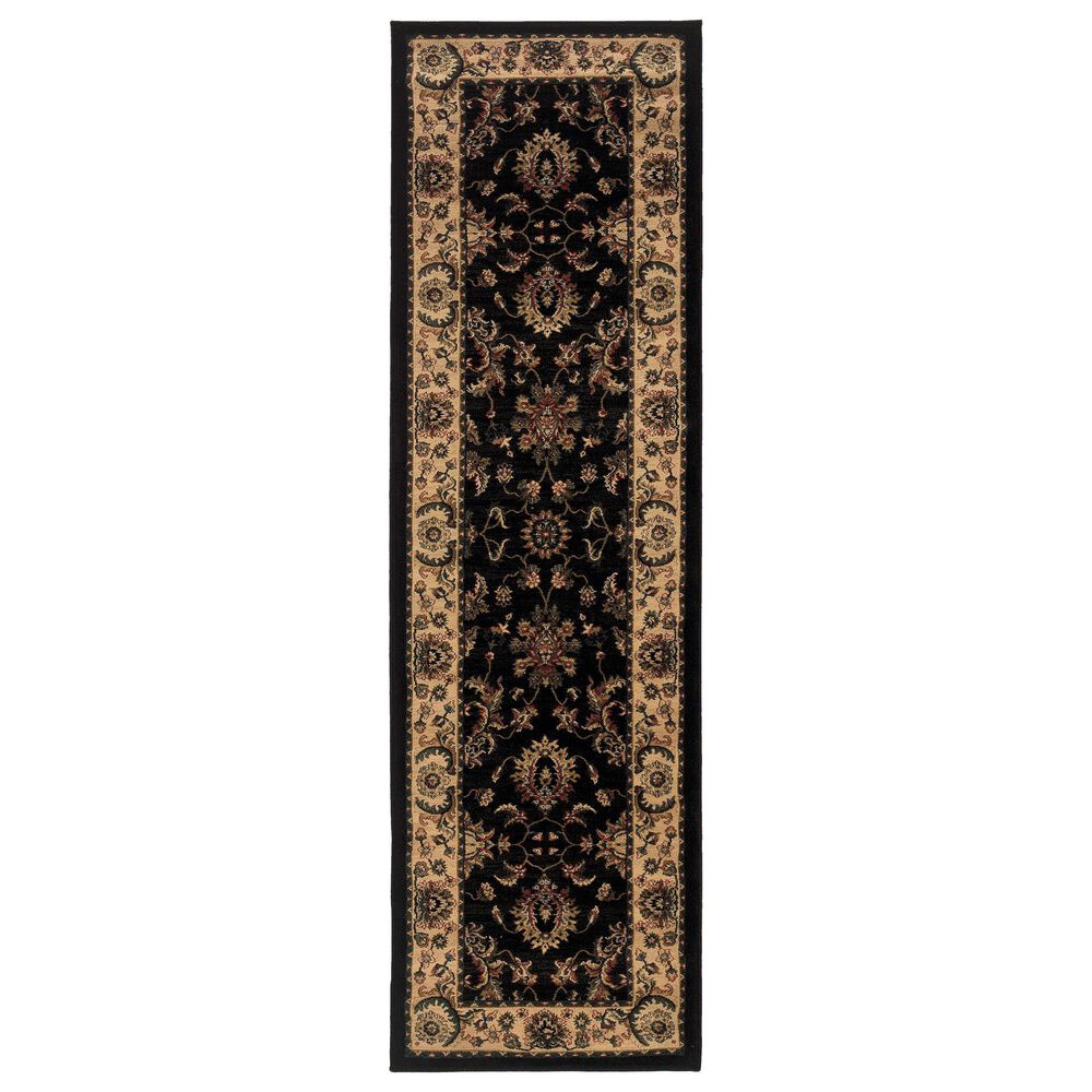 Oriental Weavers Ariana 311K 2&#39;3&quot; x 7&#39;9&quot; Black Runner, , large