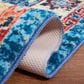 Safavieh Riviera 2"2" x 9" Blue and Gold Runner, , large