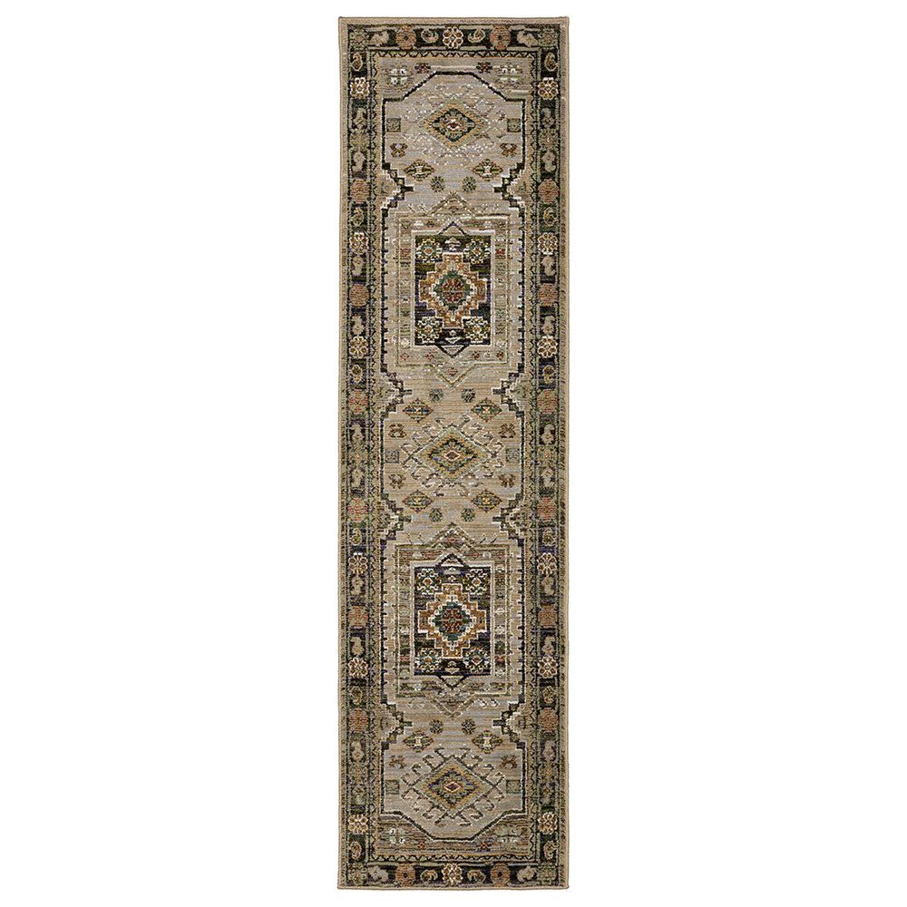 Oriental Weavers Andorra 2"3" x 8" Green and Multicolor Runner, , large
