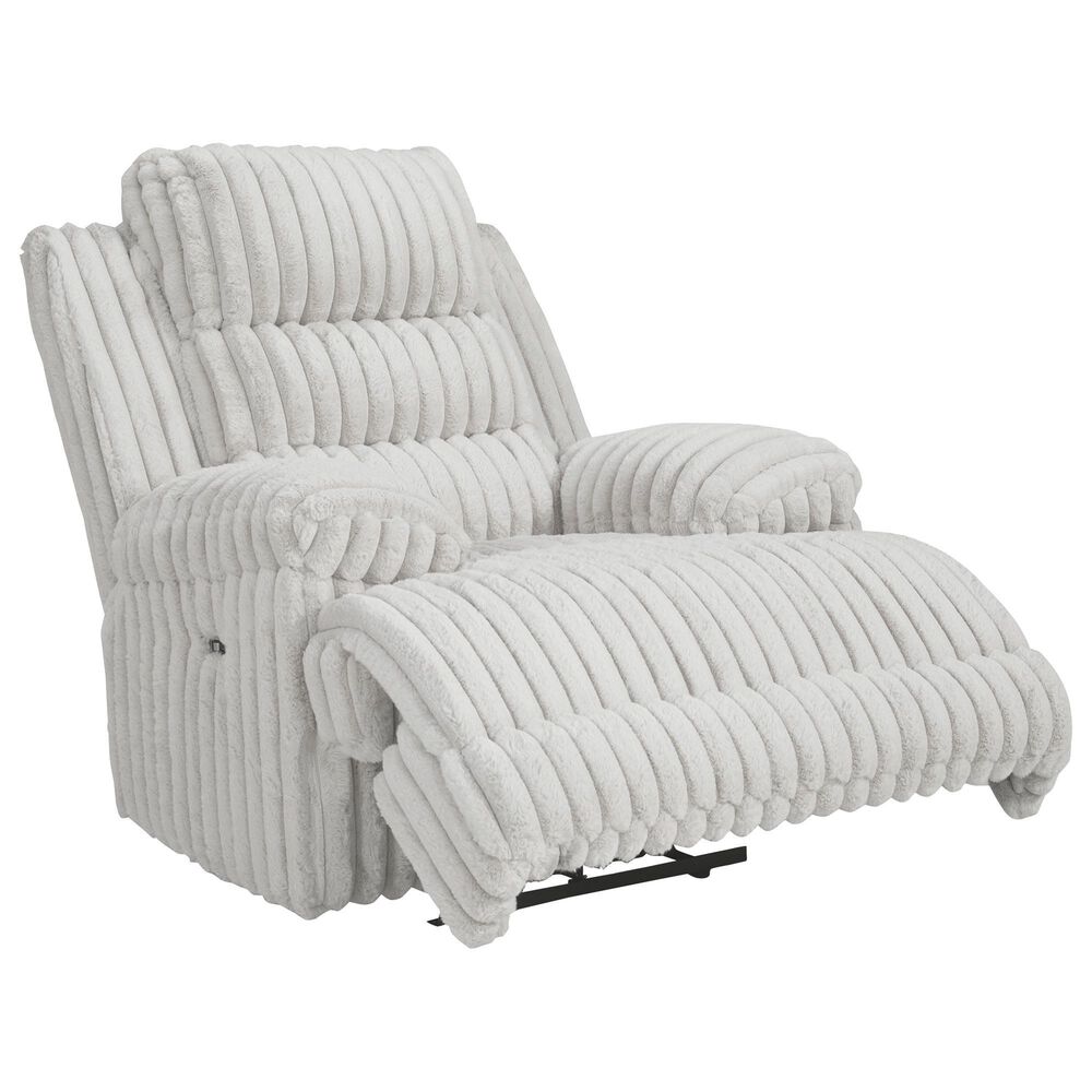 Ashley Rhines Falls Zero Wall Power Recliner in Alloy, , large