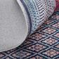 Feizy Voss 5"3" x 7"6" Aqua and Multicolor Area Rug, , large