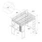 DHP Abode Full Metal Loft Bed with Desk in Silver, , large