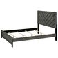 Crown Mark Valor 5-Piece Full Bedroom Set in Gray, , large