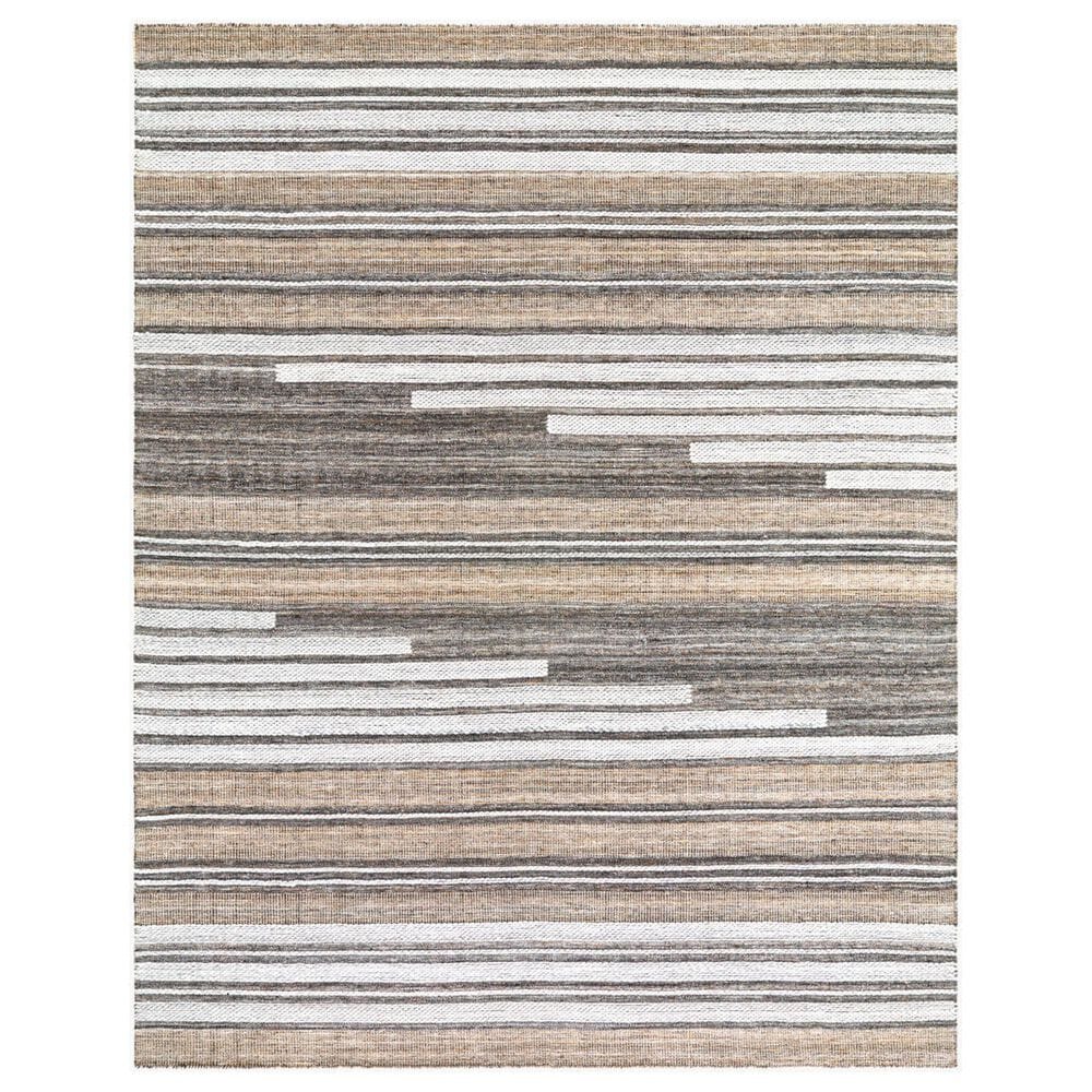 Surya Azalea Black, Taupe, White and Brown 12" x 15" Area Rug, , large