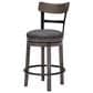 Ashley Caitbrook Swivel Counter Stool in Antiqued Gray and Black, , large