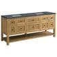 James Martin Vanities Breckenridge 72" Double Bathroom Vanity in Light Natural Oak with 3 cm Parisien Bleu Quartz Top and Rectangular Sinks, , large
