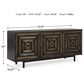 Ashley Fair Ridge Accent Cabinet in Distressed Black and Black, , large