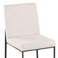 Lumisource Fuji Dining Chair with Beige Cushion in Black (Set of 2), , large