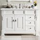 James Martin Vanities Brookfield 48" Single Bathroom Vanity in Bright White with 3 cm Arctic Fall Solid Surface Top and Rectangle Sink, , large