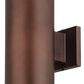 Vaxcel Chiasso 14.25" 2-Light Outdoor Wall Sconce in Bronze, , large