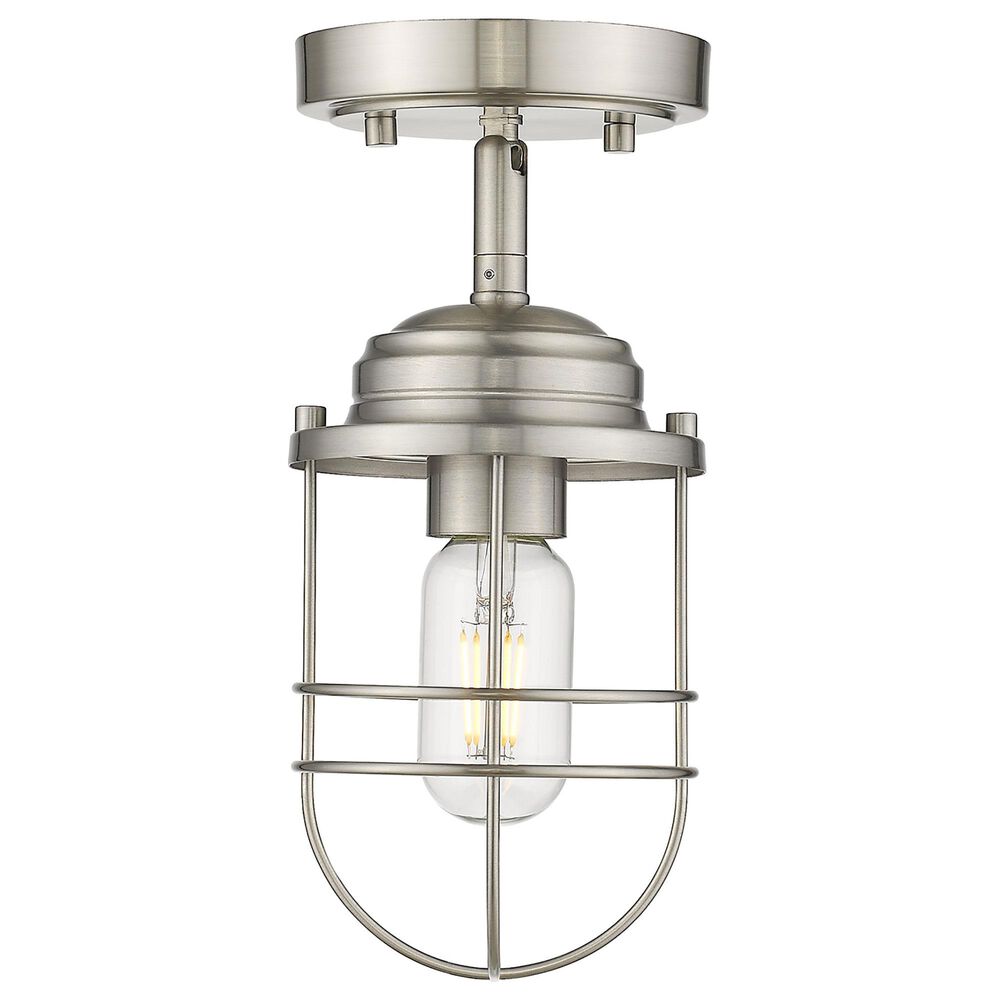 Golden Lighting Seaport Semi-Flush in Pewter, , large