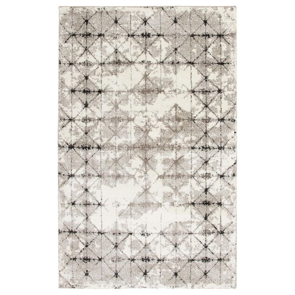 Central Oriental Structures Xray Natural Buff and Parchment 5" x 7"6" Area Rug, , large