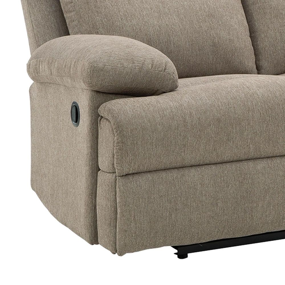 Ashley Side-Swipe Manual Reclining Loveseat in Mocha, , large
