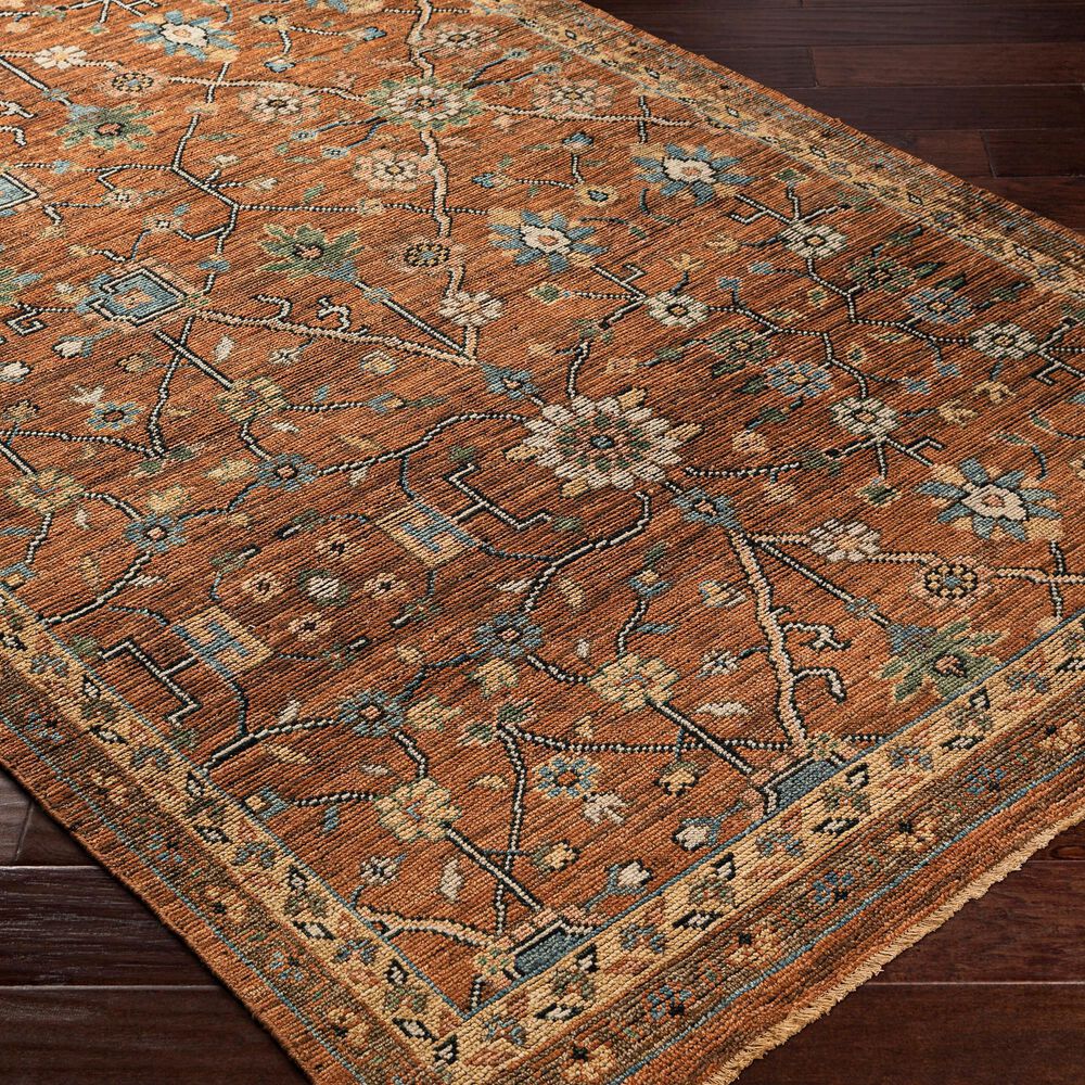 Surya Reign 9&#39; x 12&#39; Dark Brown, Black, Beige, Dusty Pink, Blue and Medium Green Area Rug, , large