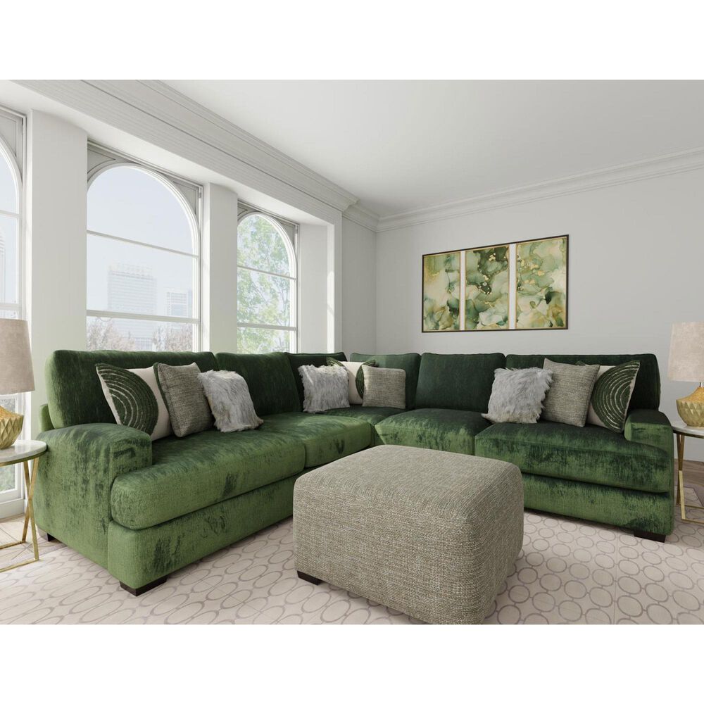 Henderson Central Park Cocktail Ottoman in Madison Clover, , large