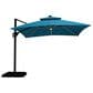 Furniture of America Hina 10" Square Double Top Patio Umbrella without Base in Teal, , large