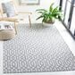 Safavieh Martha Stewart Cotton 4" x 6" Silver and Grey Area Rug, , large
