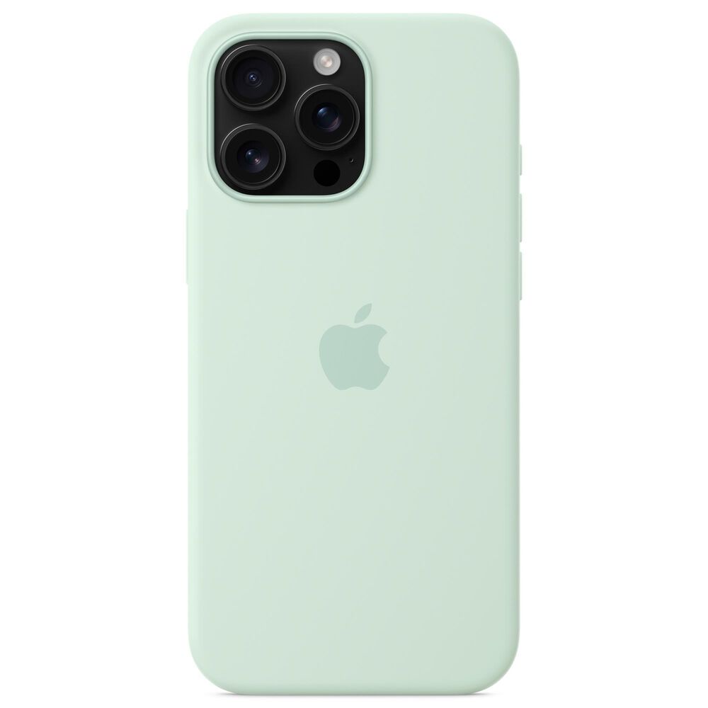 Apple Silicone Case with MagSafe for iPhone 16 Pro Max in Aquamarine, , large