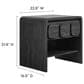 Modway Toscana 1 Drawer and Shelf Nightstand in Black, , large