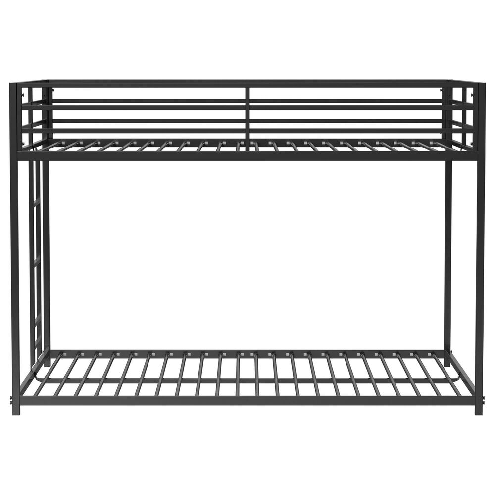 Hearth and Haven Adam Full over Full Bunk Bed in Black, , large