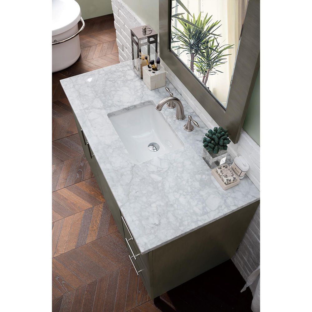 James Martin Metropolitan 48" Single Bathroom Vanity in Silver Oak with