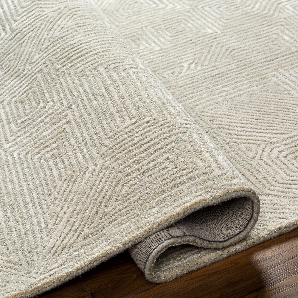 Surya Addison 2&#39; x 3&#39; Light Gray and Cream Area Rug, , large