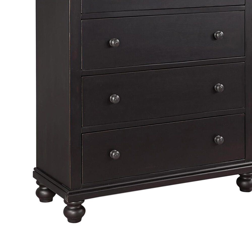 Riva Ridge Oxford 5-Drawer Chest in Black, , large
