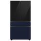 Samsung Bespoke 4-Door French Door Refrigerator Middle Panel in Navy Steel, , large