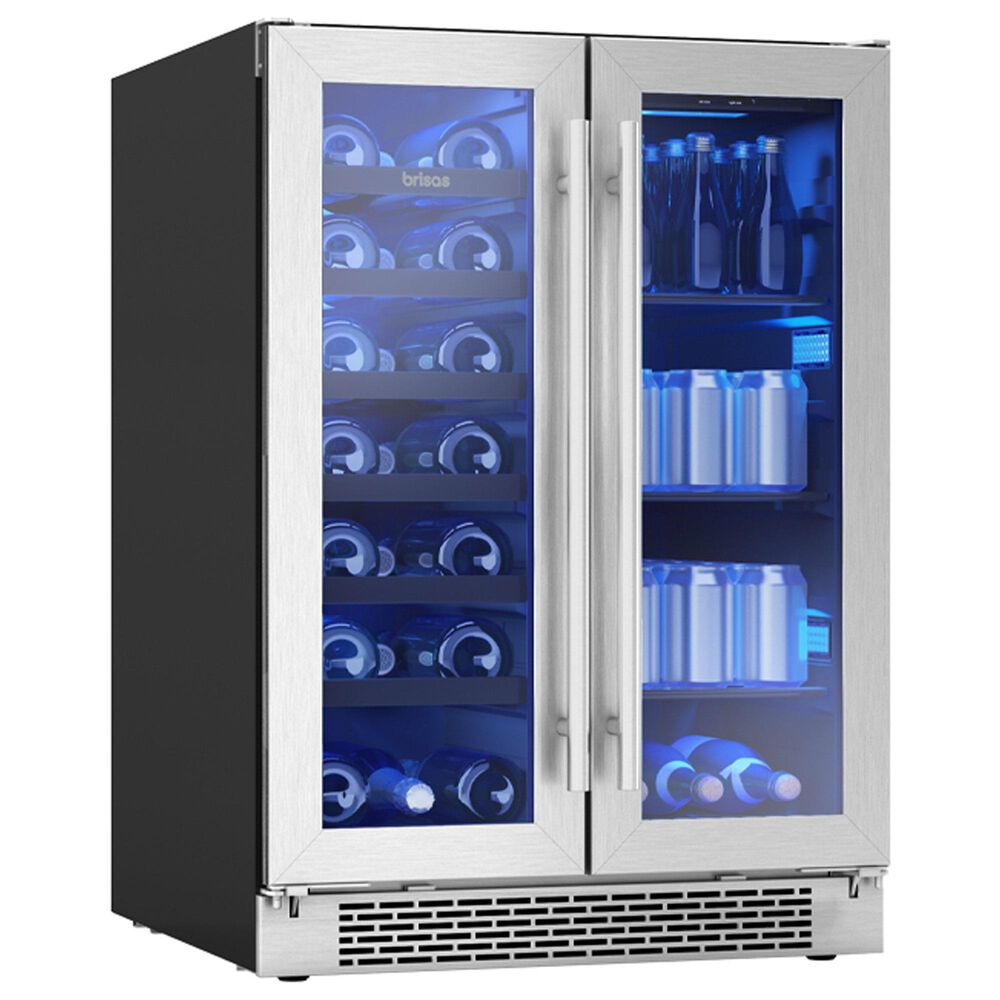 Zephyr 5.2 Cu. Ft. French Door Wine and Beverage Cooler in Stainless Steel, , large