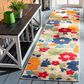 Safavieh Cabana CBN308A 2"2" x 9" Ivory and Orange Indoor/Outdoor Performance Runner, , large