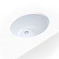 MSI 19.5" x 14.75" Oval Porcelain Ceramic Undermount Bathroom Vanity Sink in White, , large