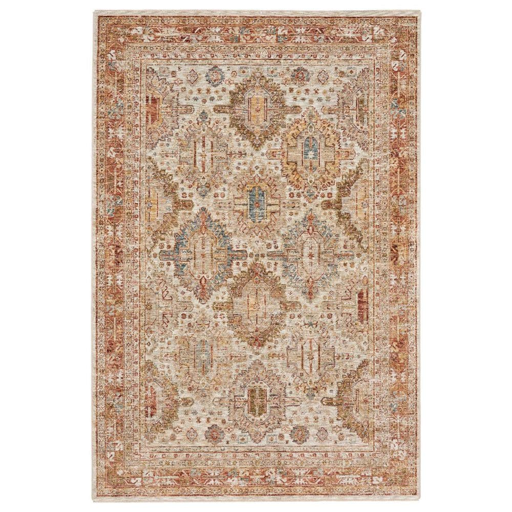 Nourison Sahar 3"11" x 5"11" Ivory and Multi Area Rug, , large