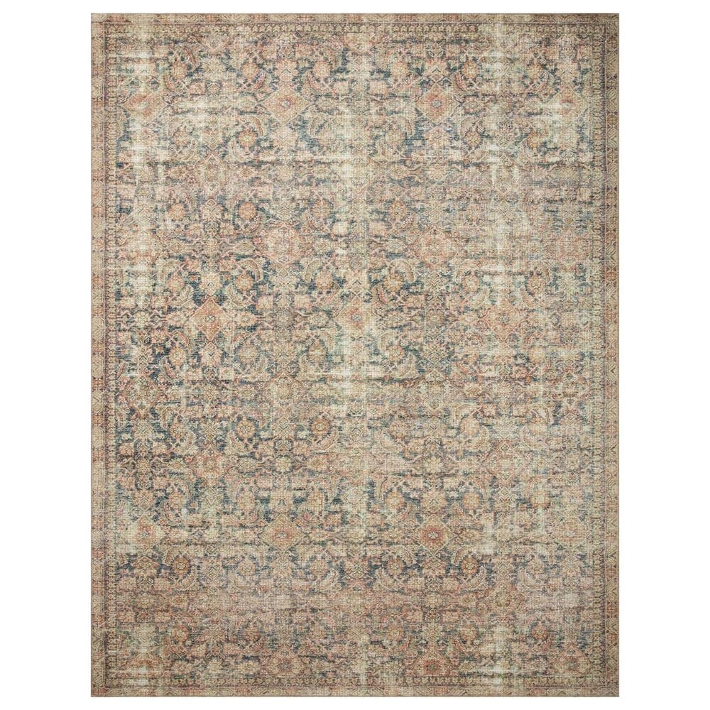 Angela Rose Aubrey 10" x 14" Navy and Multicolor Area Rug, , large