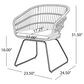 Hearth and Haven Terry Outdoor Dining Club Chair in Gray (Set of 2), , large
