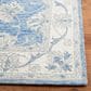 Safavieh Micro-Loop MLP536M 5" Square Blue and Ivory Area Rug, , large