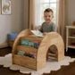 Eastern Shore Jupiter Play Table-Bookcase in Natural, , large