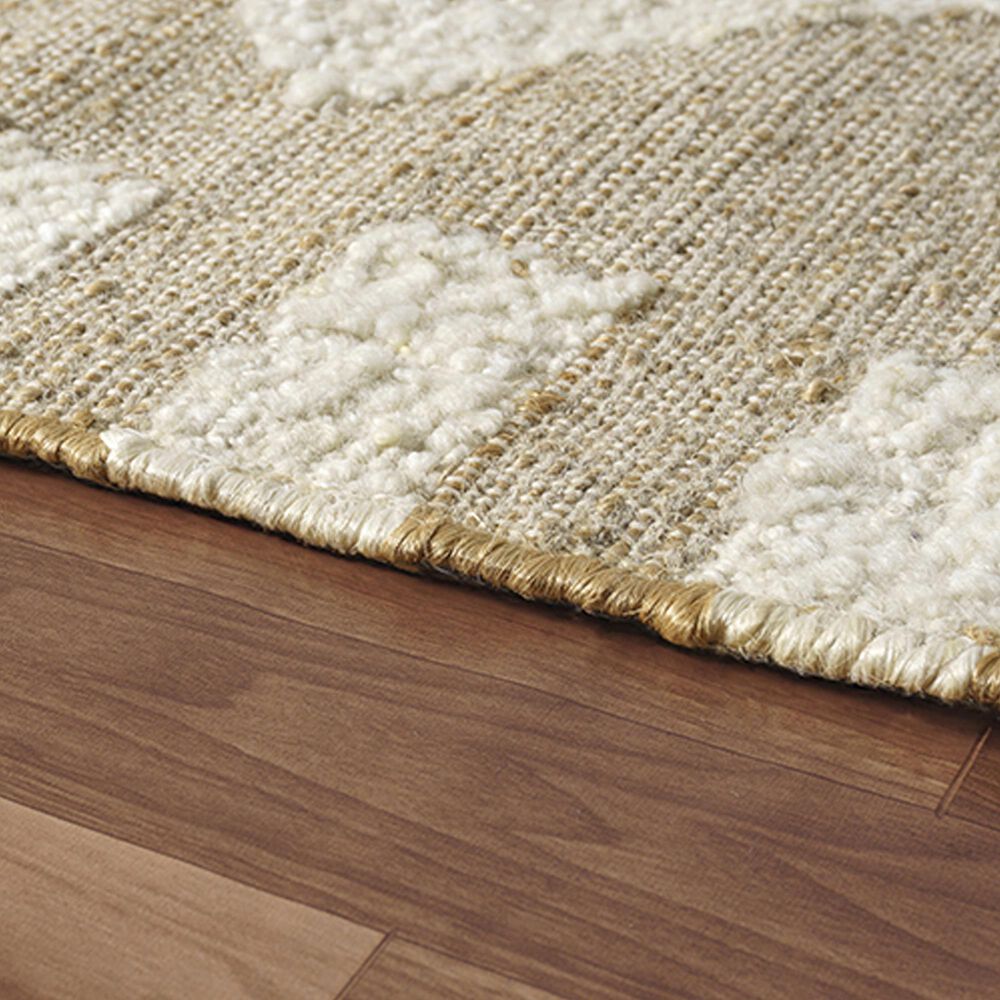 L&amp;R Resources Geoblend 2&#39;6&quot; x 8&#39; Beige and Natural Runner, , large