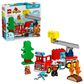 LEGO Duplo Fire Truck with Hose and Firefighter Building Set, , large