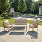 Sunwell Garden 2-Piece Patio Loveseat Set in Beige, , large