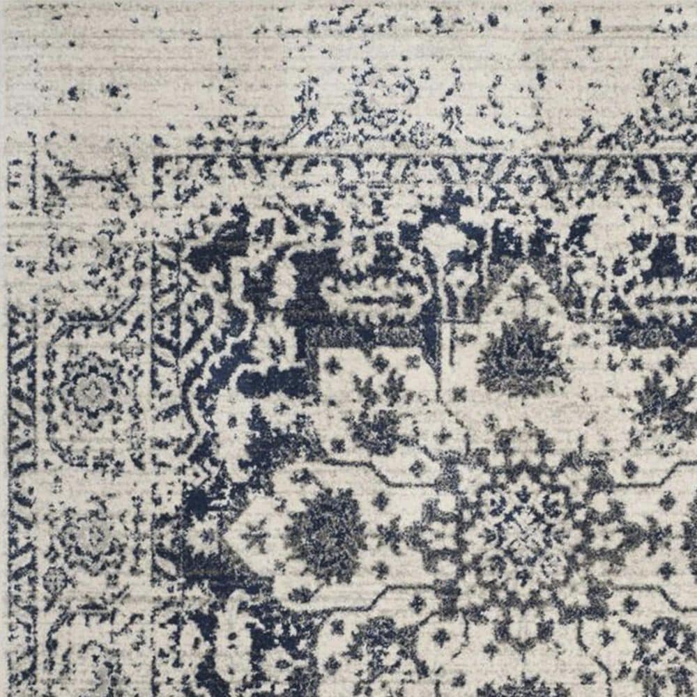 Safavieh Madison MAD603D 2&#39;3&quot; x 16&#39; Cream and Navy Runner, , large
