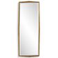 Uttermost On Point Rectangular Wall Mirror in Antiqued Gold Leaf, , large