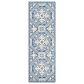Safavieh Micro-Loop MLP606M 2"3" x 7" Blue and Ivory Runner, , large
