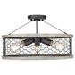 Golden Lighting Bailey 3-Light Semi-Flush in Matte Black, , large